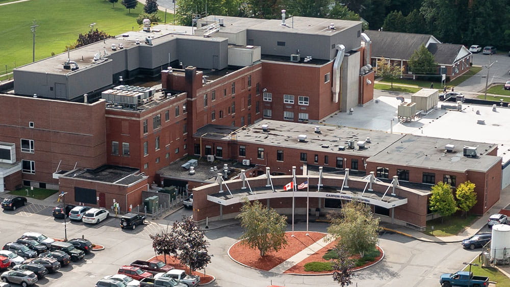 Aerial image of Canton-Potsdam Hospital
